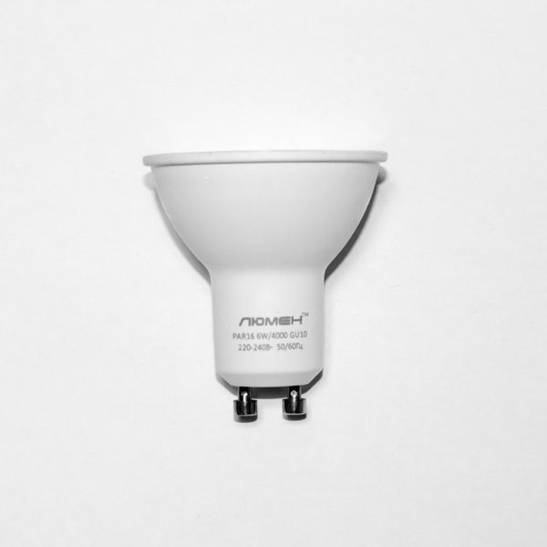 Пар16 600x600 - Лампа світлодіодна PAR16 6W/4000 220V GU10 ЛЮМЕН